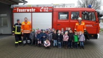 Kindergarten Andervenne zu Besuch bei der Feuerwehr