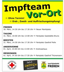 Impfteam on Tour in der Samtgemeinde Freren