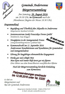 Bürgerversammlung Andervenne