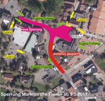 Baumaßnahmen in Frerener Ortsmitte schreiten voran