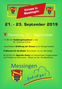 Drei Tage Kirmestrubel in Messingen