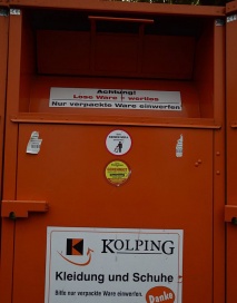 Kolping-Sammelcontainer vorübergehend geschlossen