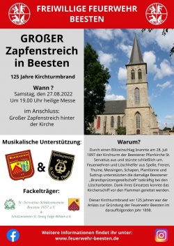 Großer Zapfenstreich in Beesten