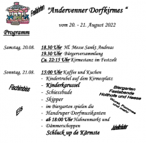 Bürgerversammlung und Kirmes in Andervenne