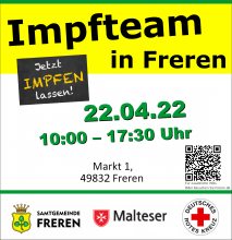 Mobiles Impfteam kommt nach Freren