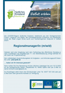 Regionalmanger/in gesucht
