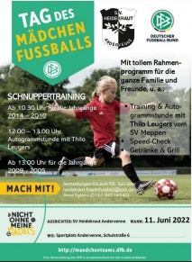 Tag des Mädchenfußballs in Andervenne